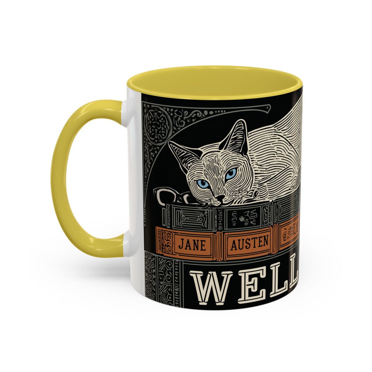 Bookstore Cat-Well Read Cat Mug | Literary Cat Stack Mug