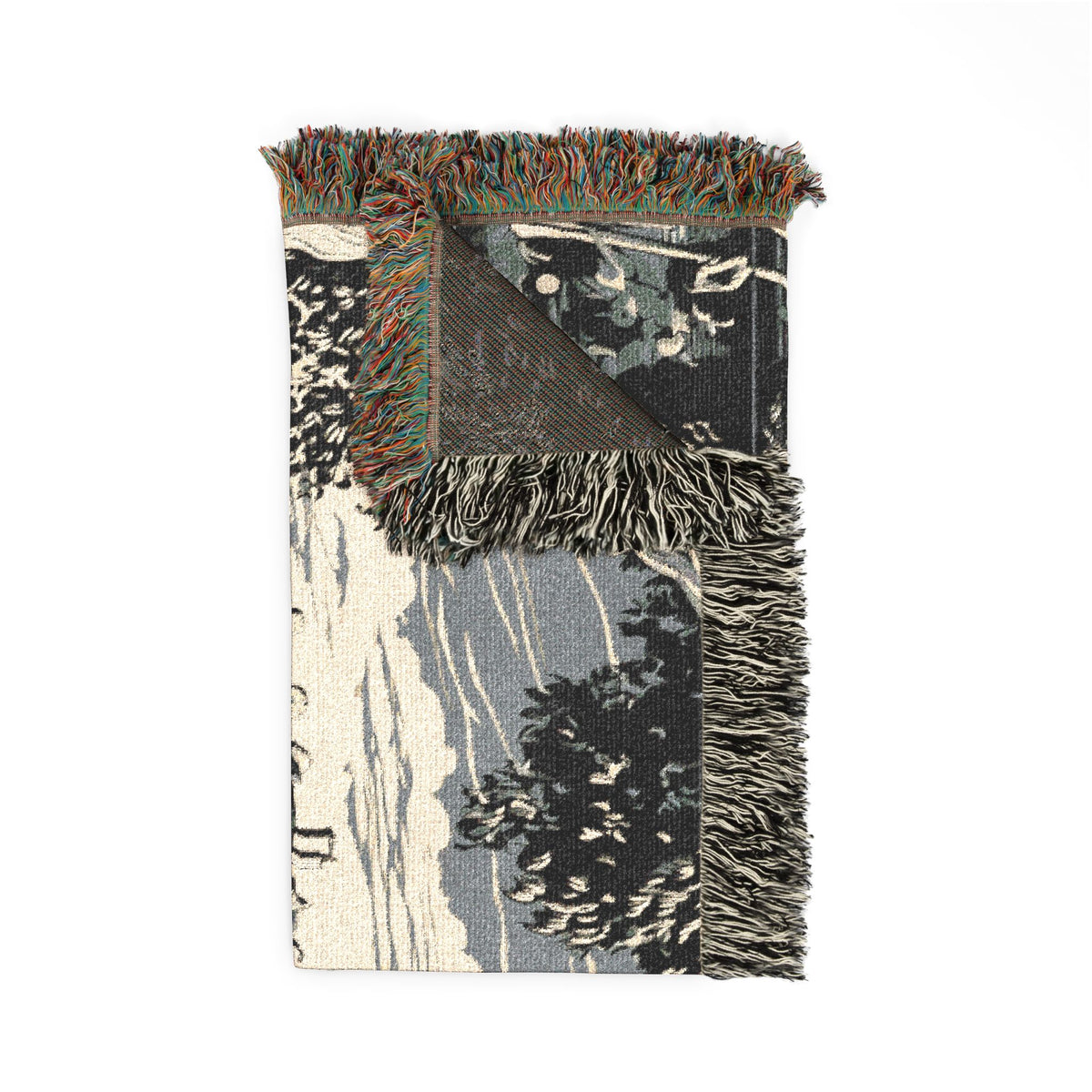 Pemberley Estate Illustration Woven Blanket | Literary Home Decor - Jane Austen