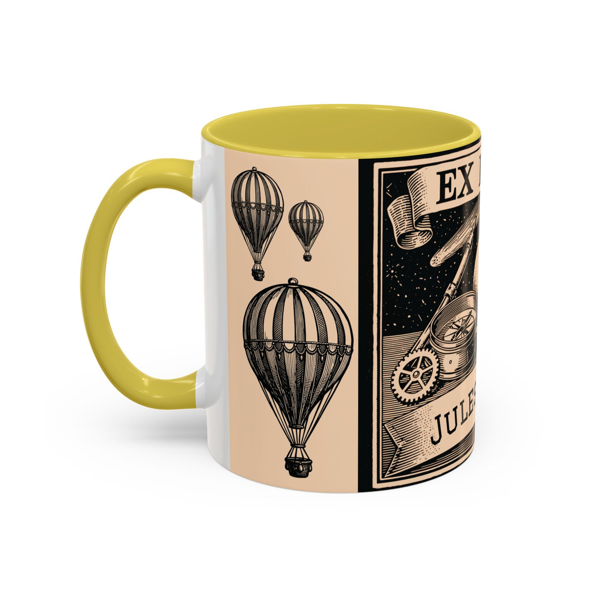 Jules Verne Ex Libris Vintage Science Fiction Coffee Mug (11oz & 15oz)