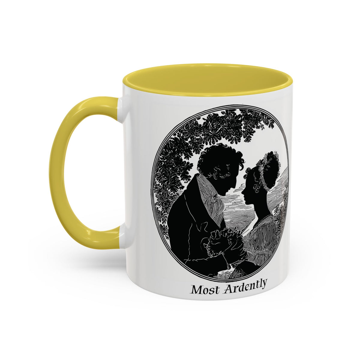 Regency Silhouette 'Most Ardently' Mug, Ceramic Coffee Mug | 11oz or 15oz
