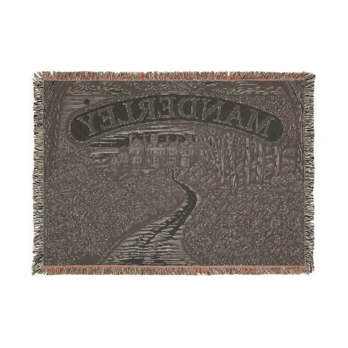 Manderley Estate Landscape Woven Blanket | Gothic Novel Inspired Tapestry