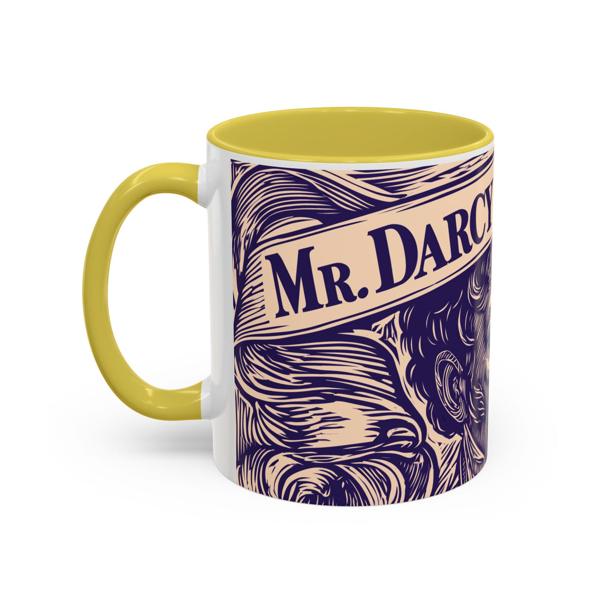 Darcy On My Mind Ceramic Mug — Jane Austen Literary Coffee Cup (11oz/15oz)