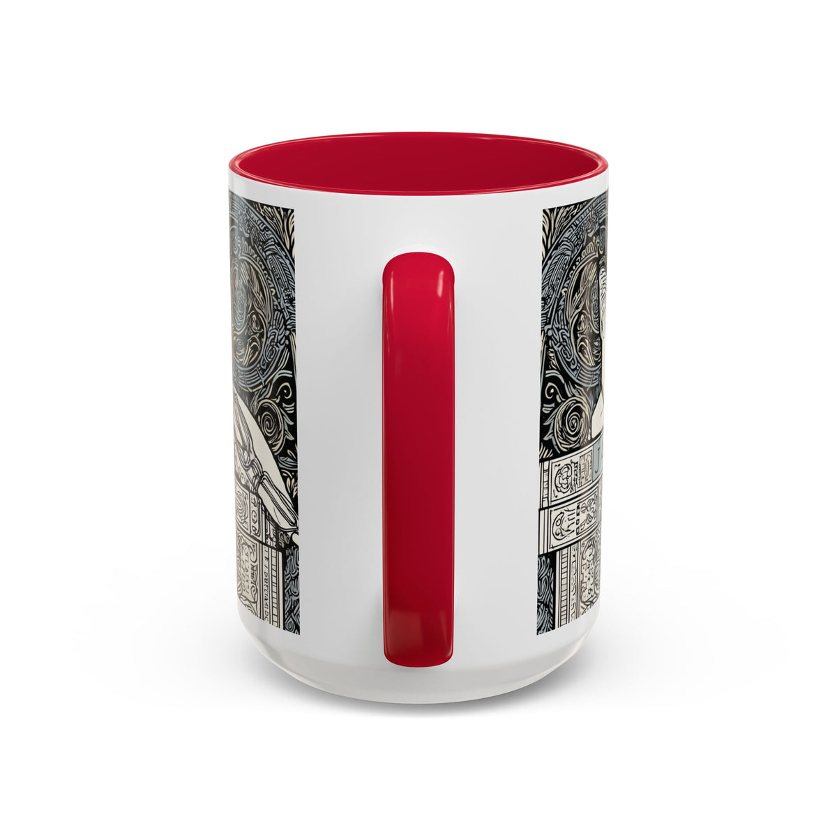 Well Read Siamese Cat Mug | Color Accent Ceramic Mug