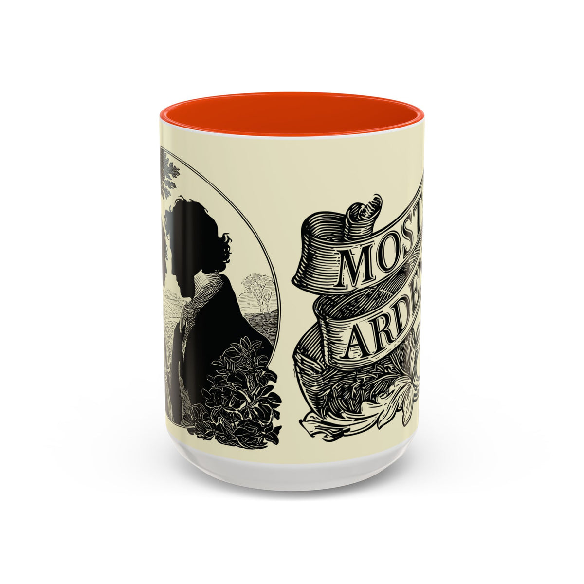 Most Ardently Floral Coffee Mug — Vintage Romantic Quote Mug (11oz & 15oz)