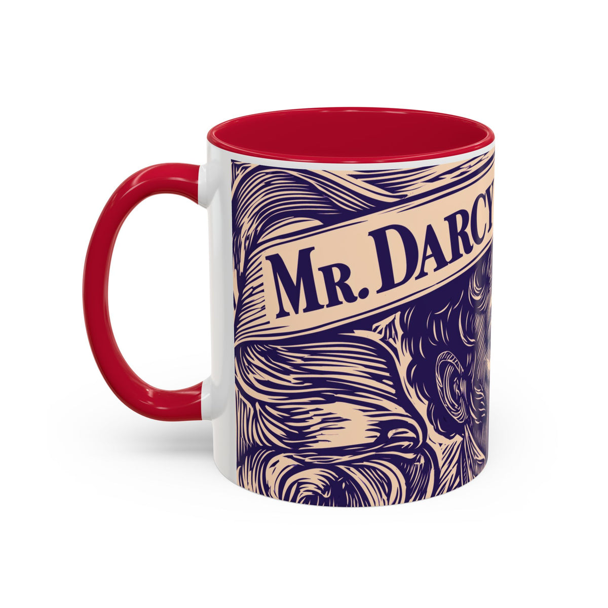 Darcy On My Mind Ceramic Mug — Jane Austen Literary Coffee Cup (11oz/15oz)