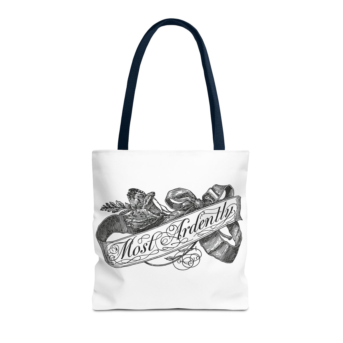 Regency Ribbon Banner Tote — Most Ardently