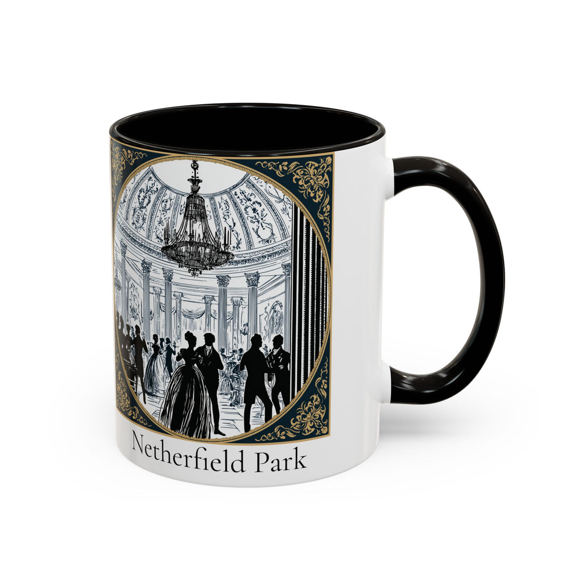 Netherfield Park Ballroom Scene Mug | 11oz 15oz Color Accent