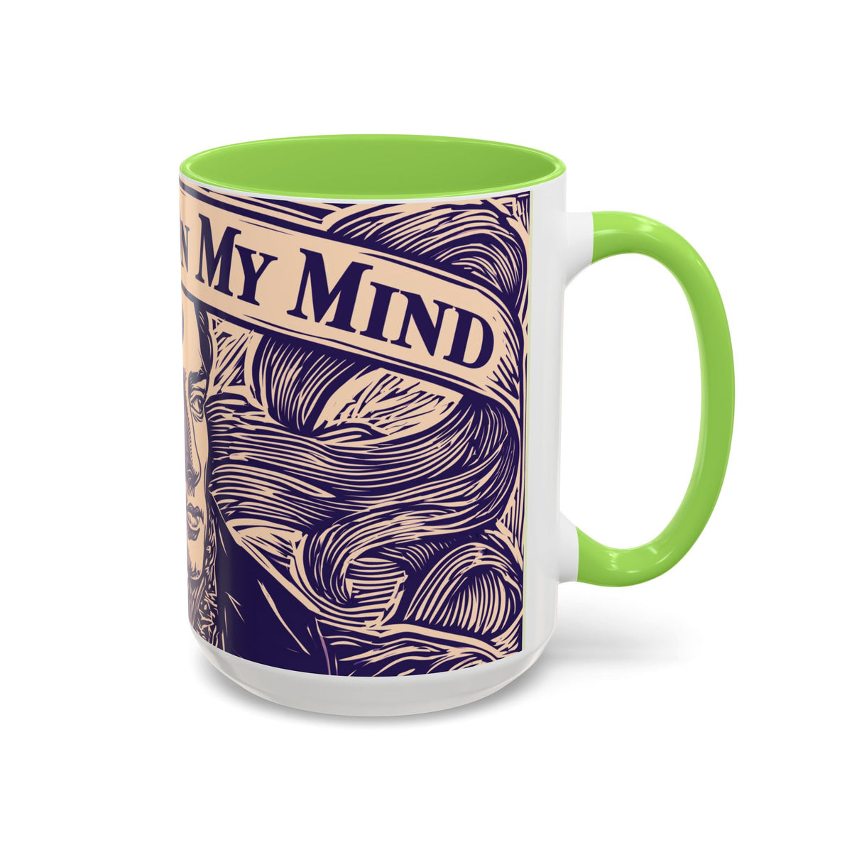 Darcy On My Mind Ceramic Mug — Jane Austen Literary Coffee Cup (11oz/15oz)