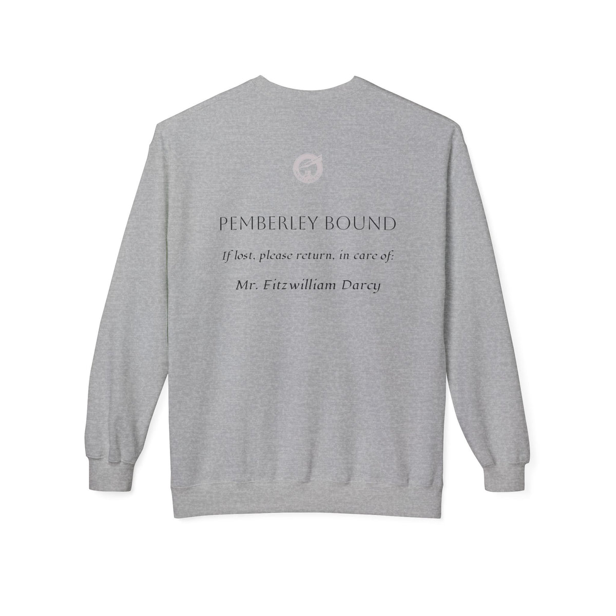 Pride & Prejudice Floral Sweatshirt — Jane Austen Booklover Crewneck (Derbyshire Coordinates)