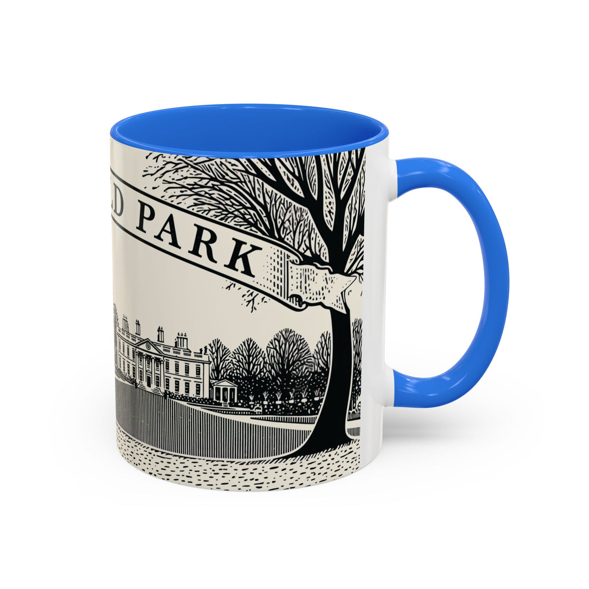 Mansfield Park illustration Mug | Peacock & Estate ceramic mug