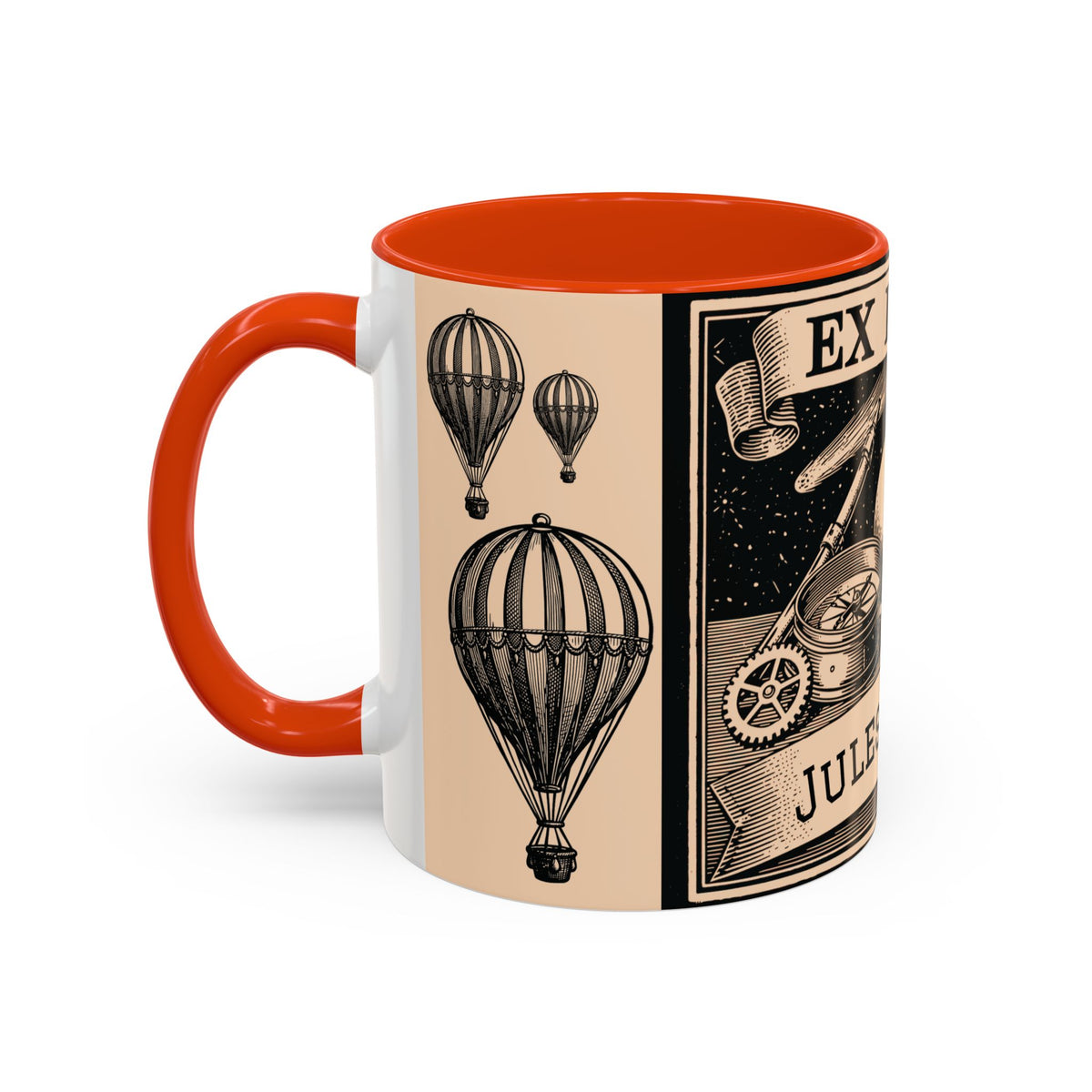Jules Verne Ex Libris Vintage Science Fiction Coffee Mug (11oz & 15oz)
