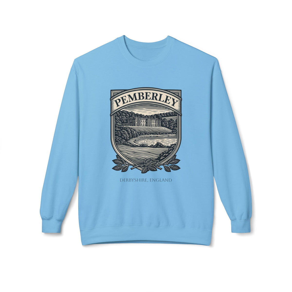 Pemberley Estate Crewneck Sweatshirt — Jane Austen Cozy Literary Pullover