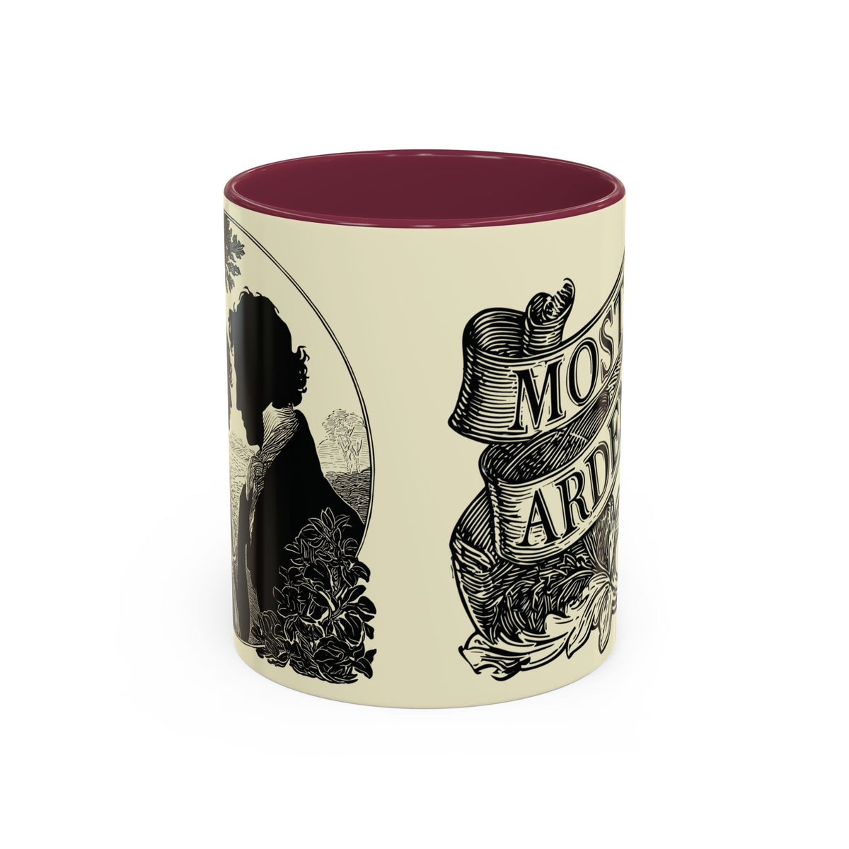 Most Ardently Floral Coffee Mug — Vintage Romantic Quote Mug (11oz & 15oz)