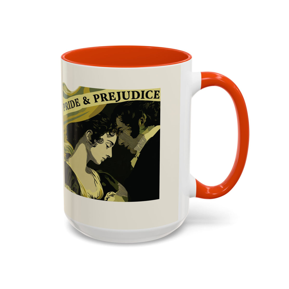 Pride & Prejudice Ceramic Mug – Jane Austen Vintage Romance Coffee Cup