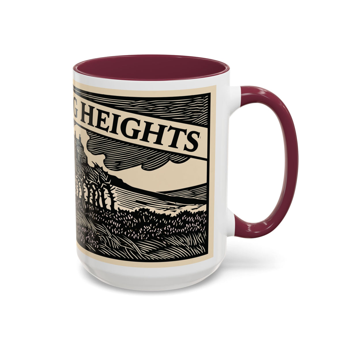 Wuthering Heights Coffee Mug | Emily Brontë Literary Design Mug