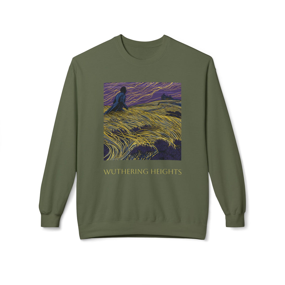 Wuthering Heights Literary Sweatshirt — 'Heathcliff... still on my tinder profile' Gothic Novel Crewneck