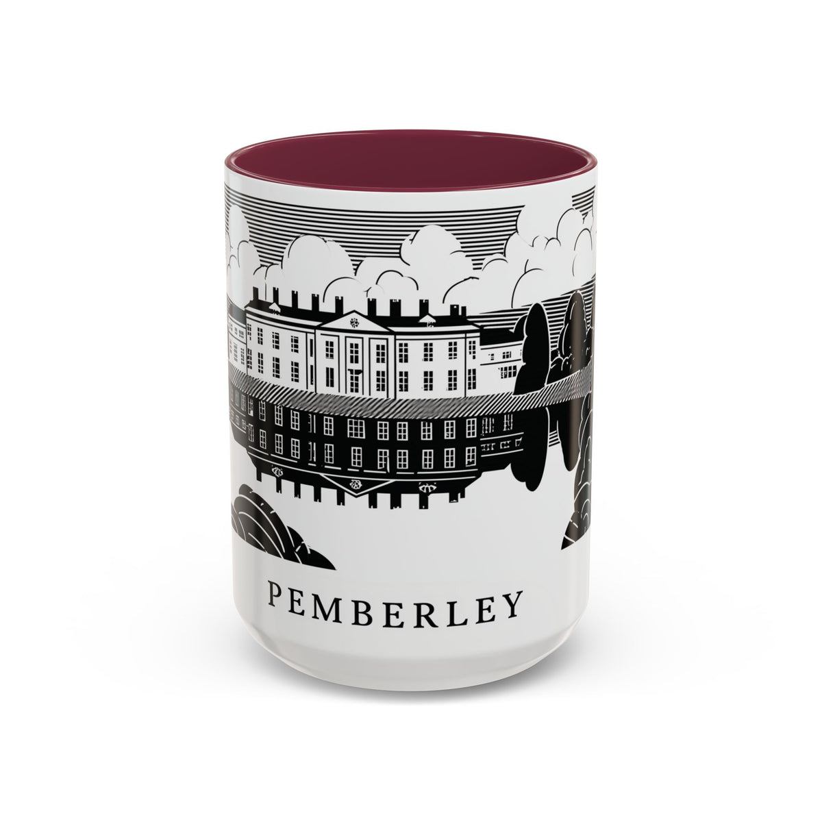 Pemberley Estate Illustration Mug | Ceramic Coffee Cup