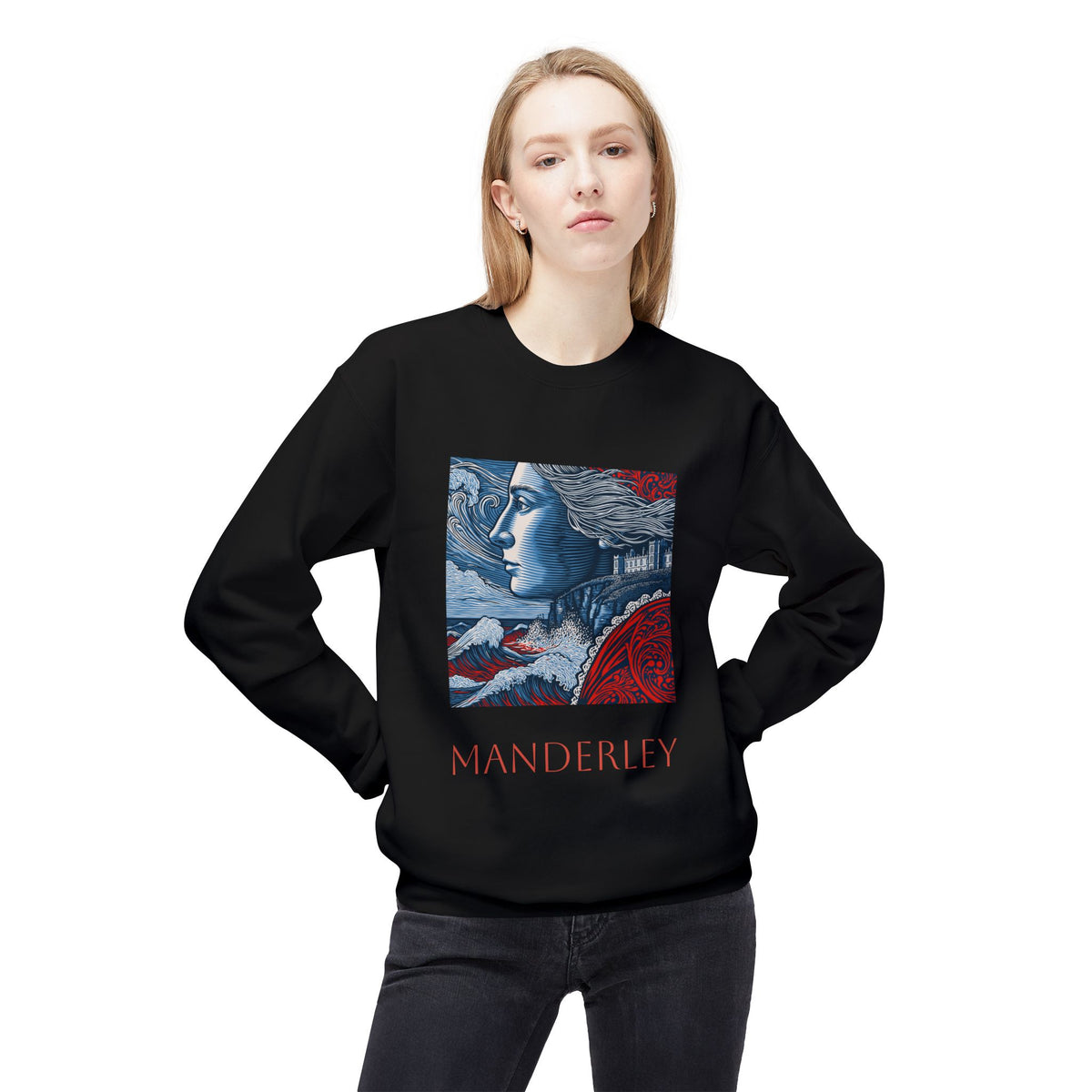 Manderley Crewneck Sweatshirt — "I feel her everywhere, you do too, don't you?"