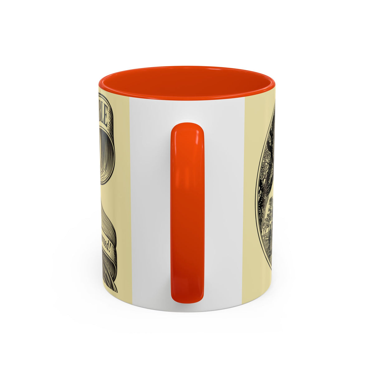 Vintage 'Barely Tolerable' Illustration Coffee Mug (11oz/15oz)