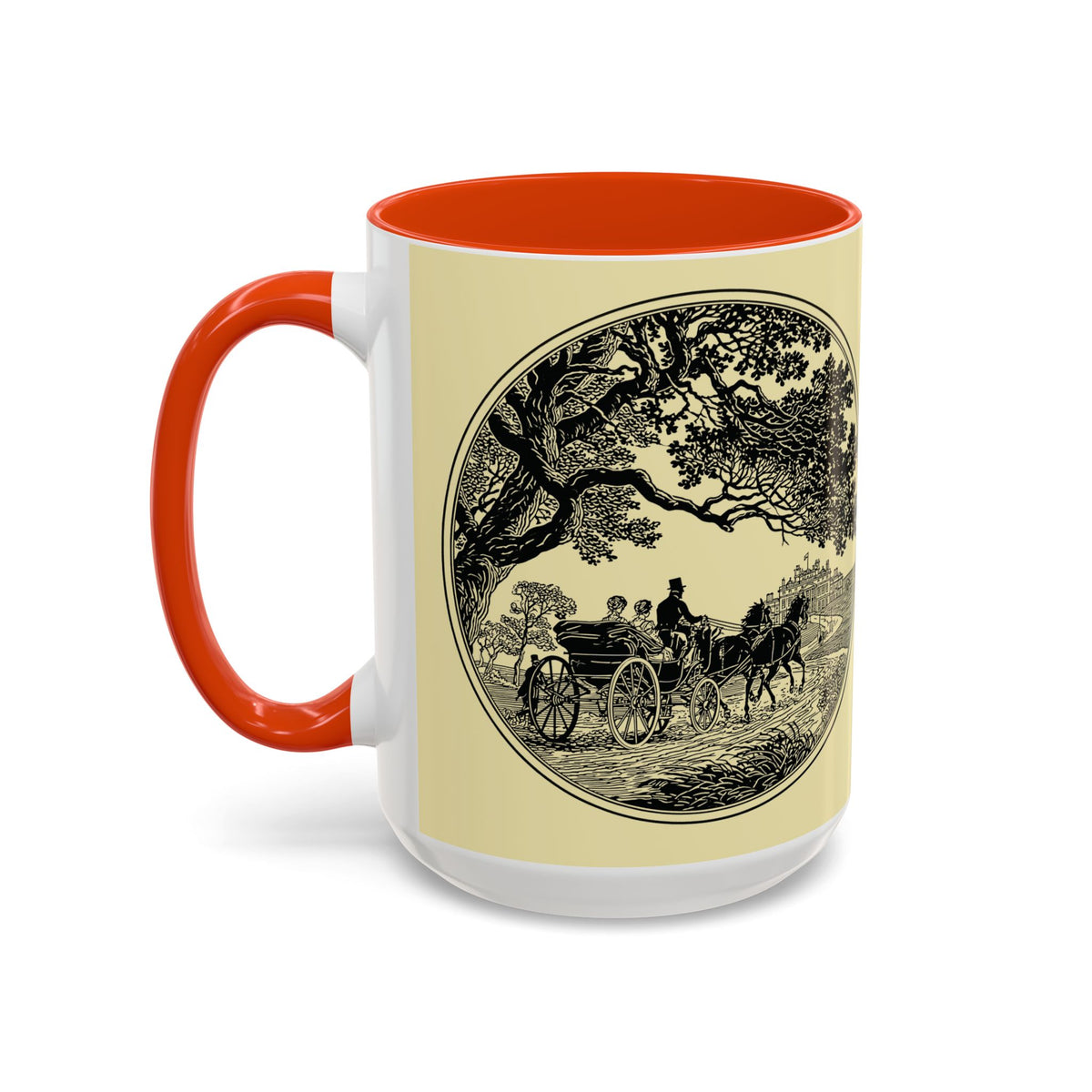 Vintage 'Barely Tolerable' Illustration Coffee Mug (11oz/15oz)