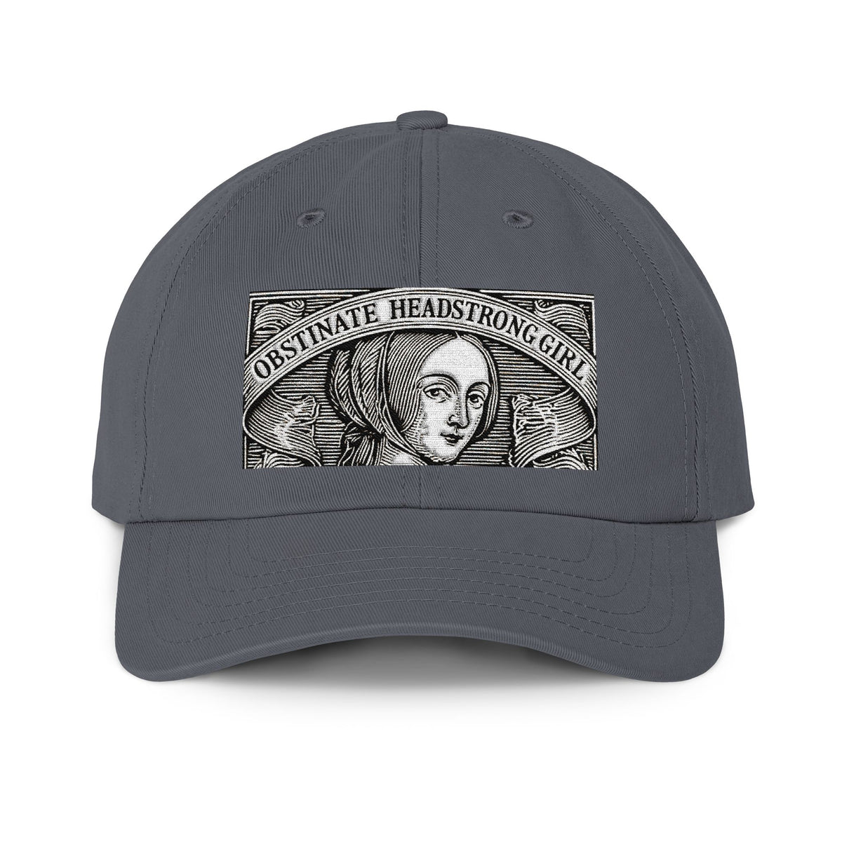 Headstrong Obstinate Girl  — Jane Austin's  Embroidered cap