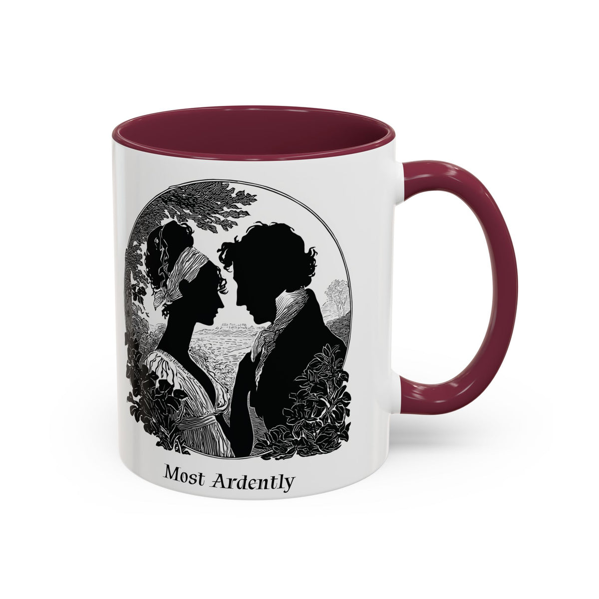 Regency Silhouette 'Most Ardently' Mug, Ceramic Coffee Mug | 11oz or 15oz