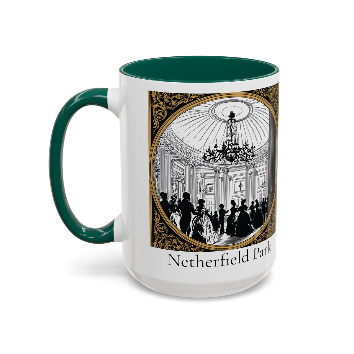 Netherfield Park Ballroom Scene Mug | 11oz 15oz Color Accent