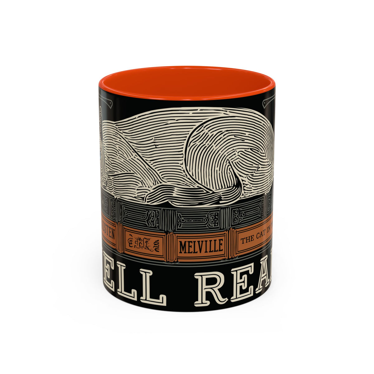 Bookstore Cat-Well Read Cat Mug | Literary Cat Stack Mug