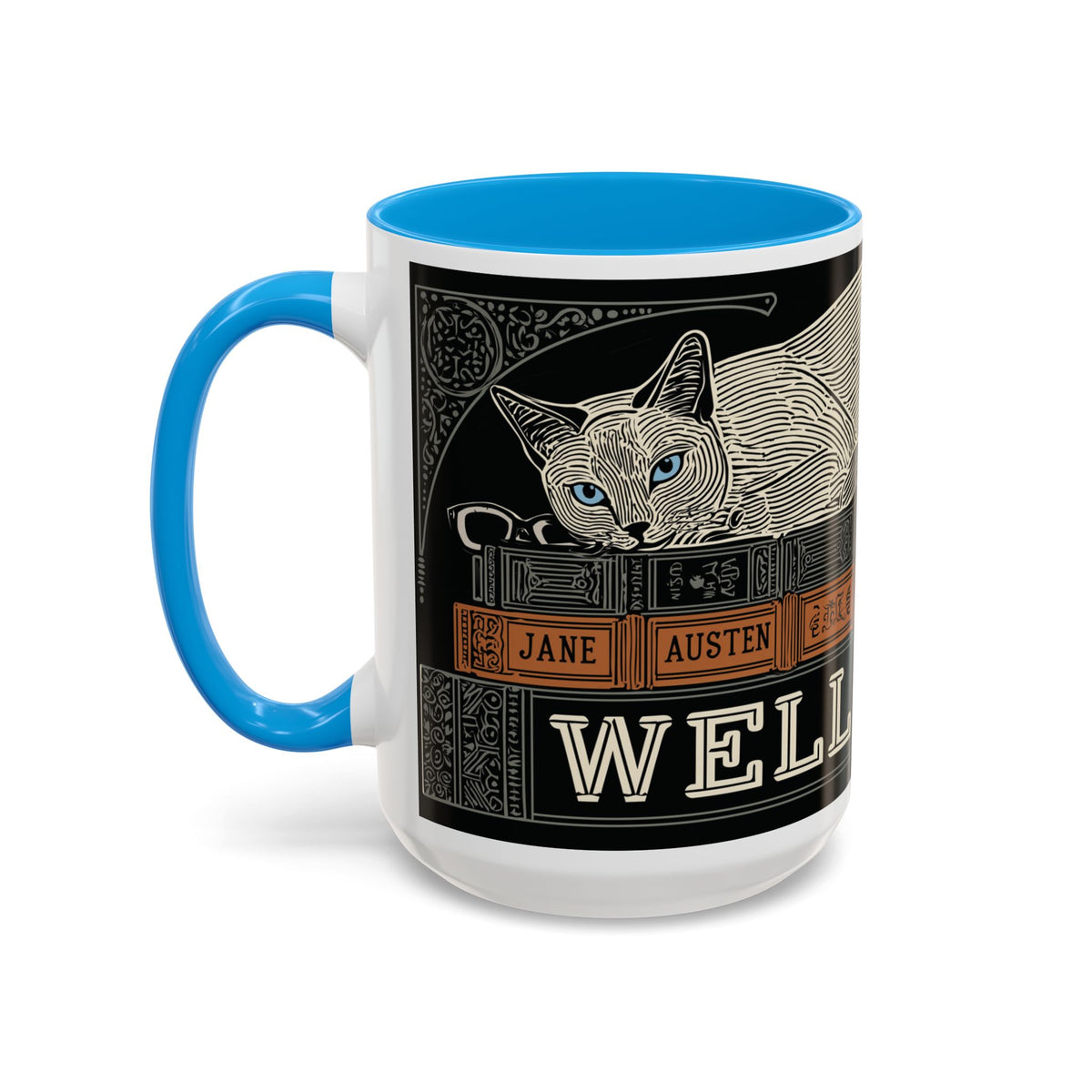 Bookstore Cat-Well Read Cat Mug | Literary Cat Stack Mug