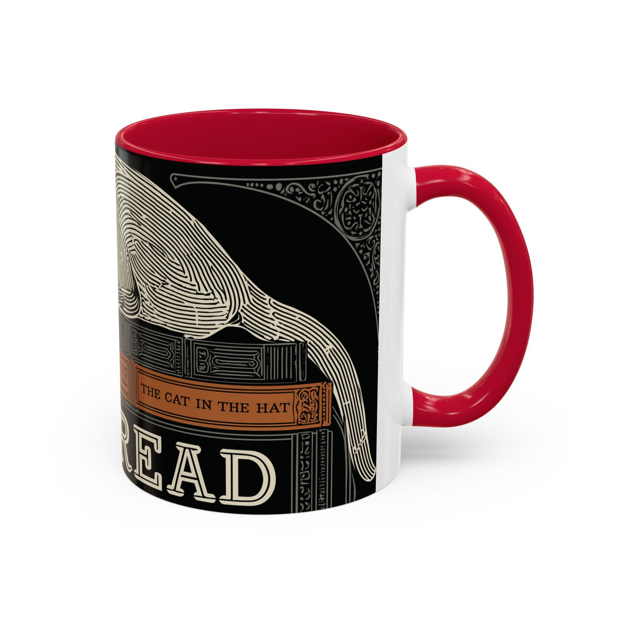 Bookstore Cat-Well Read Cat Mug | Literary Cat Stack Mug