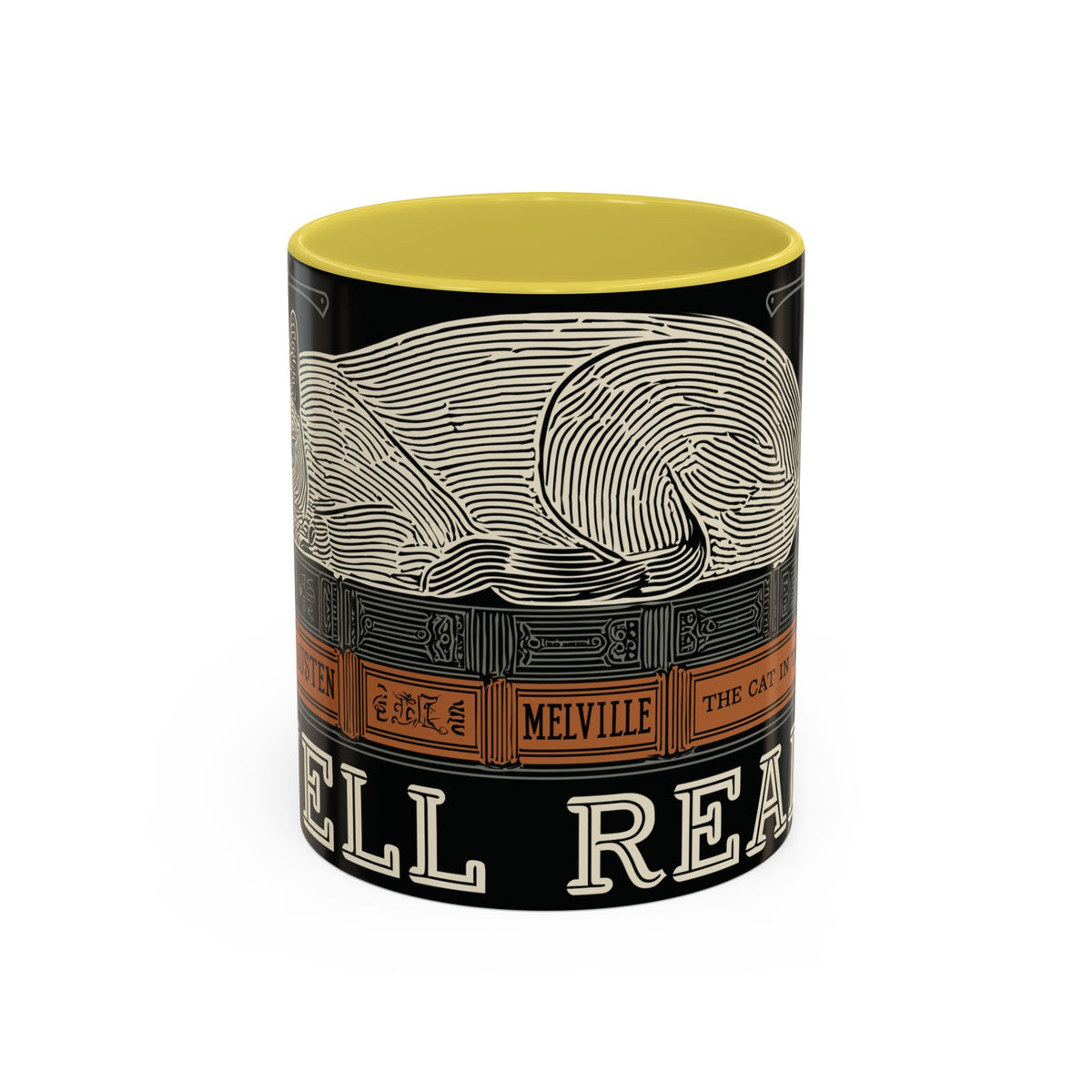 Bookstore Cat-Well Read Cat Mug | Literary Cat Stack Mug