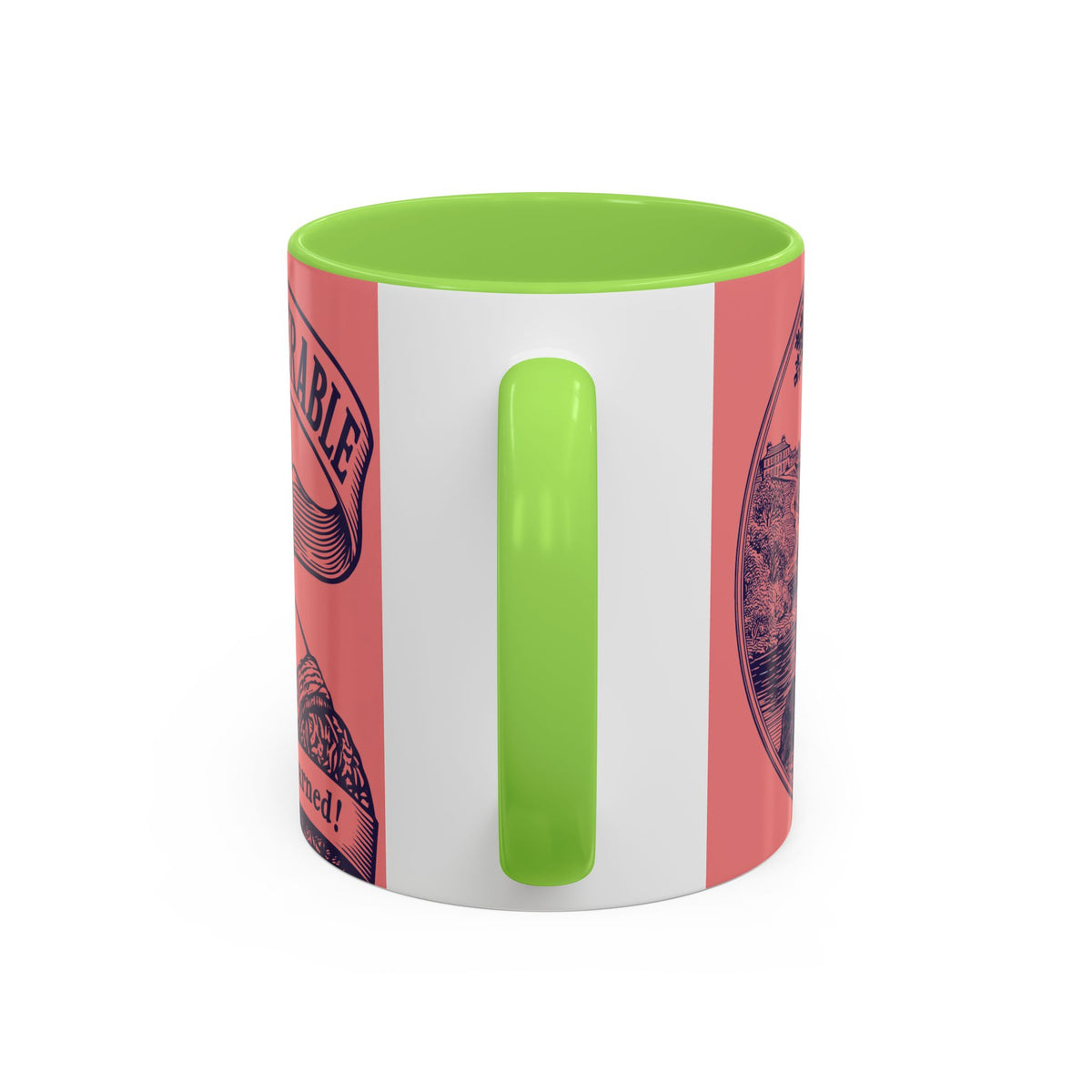 Barely Tolerable Vintage Portrait Mug — Funny Retro Coffee Cup (11oz/15oz)
