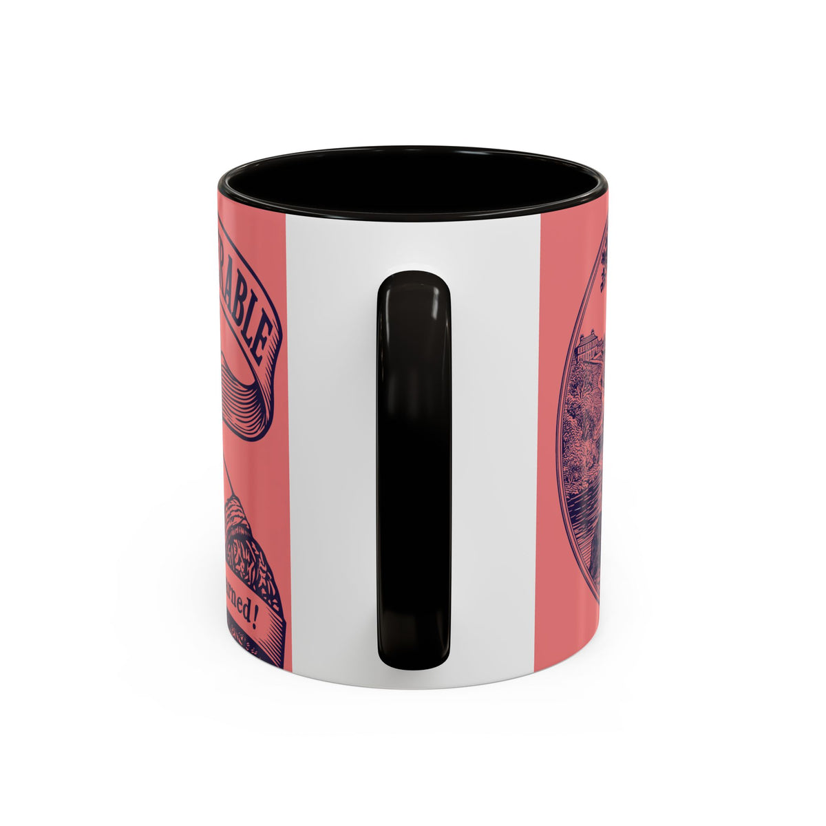 Barely Tolerable Vintage Portrait Mug — Funny Retro Coffee Cup (11oz/15oz)