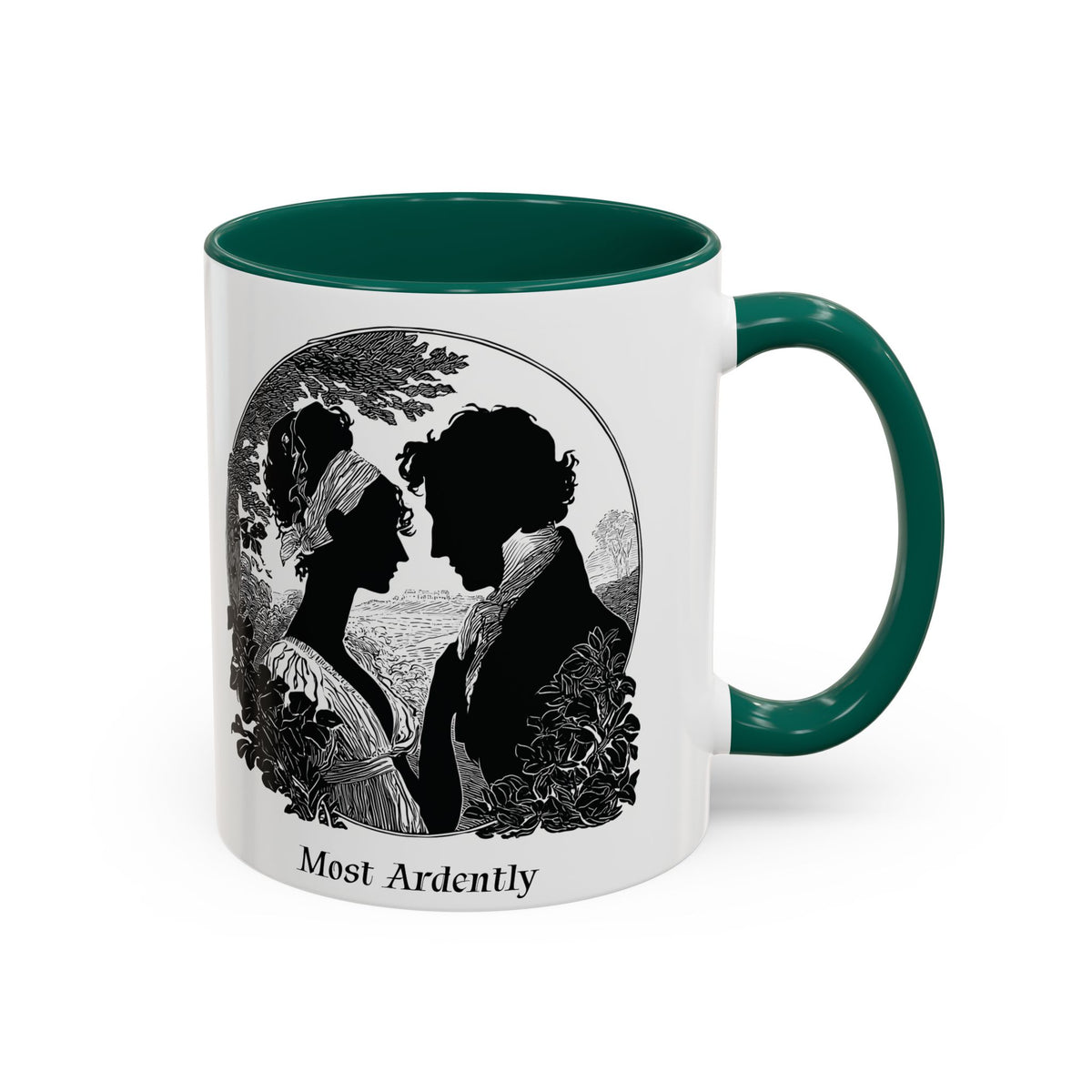 Regency Silhouette 'Most Ardently' Mug, Ceramic Coffee Mug | 11oz or 15oz