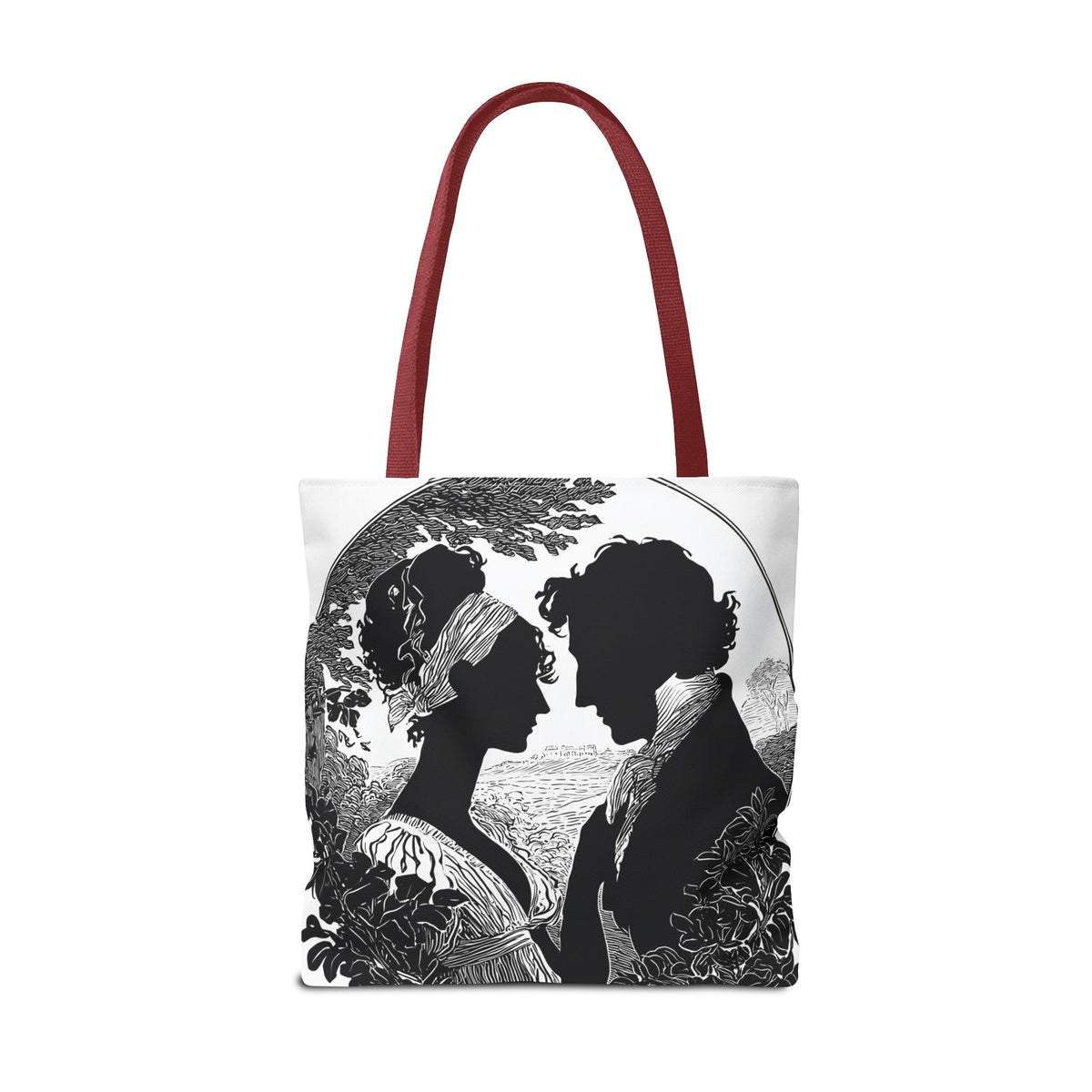 Silhouette Romance Tote Bag — Vintage Regency Couple