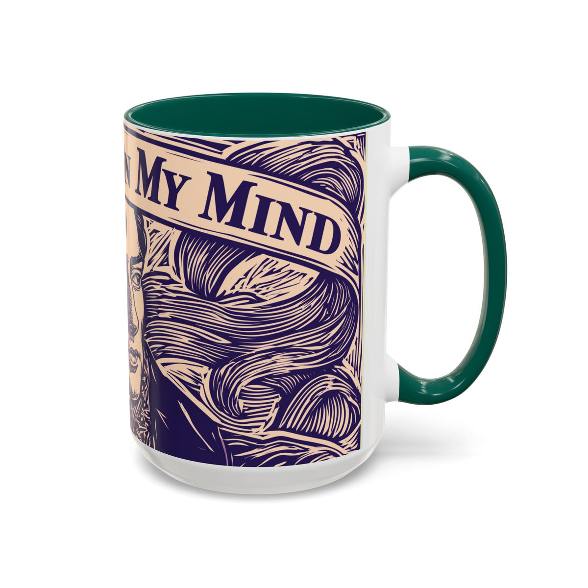 Darcy On My Mind Ceramic Mug — Jane Austen Literary Coffee Cup (11oz/15oz)
