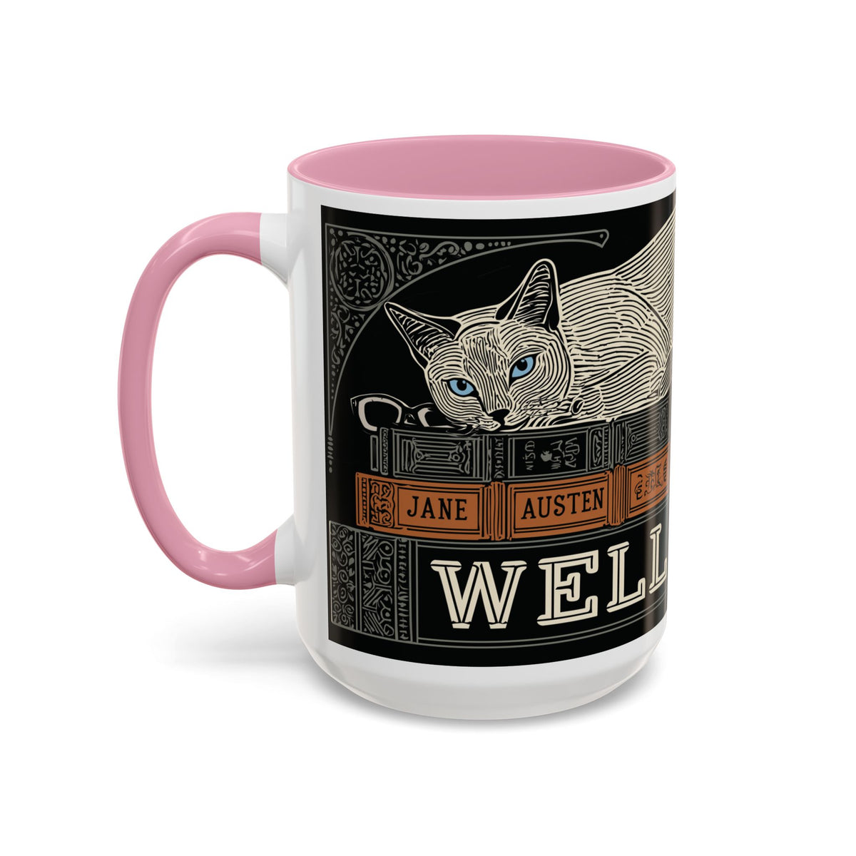 Bookstore Cat-Well Read Cat Mug | Literary Cat Stack Mug