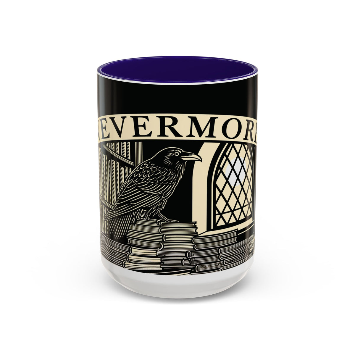 Nevermore Raven Mug | 11oz 15oz Ceramic Coffee Cup