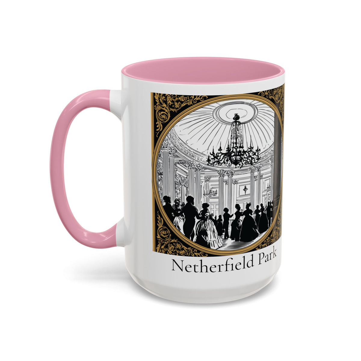 Netherfield Park Ballroom Scene Mug | 11oz 15oz Color Accent