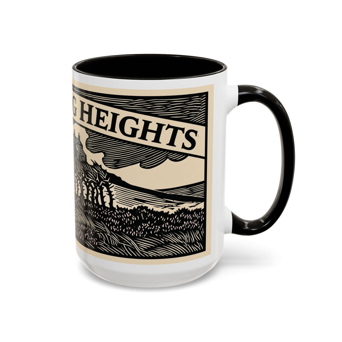 Wuthering Heights Coffee Mug | Emily Brontë Literary Design Mug