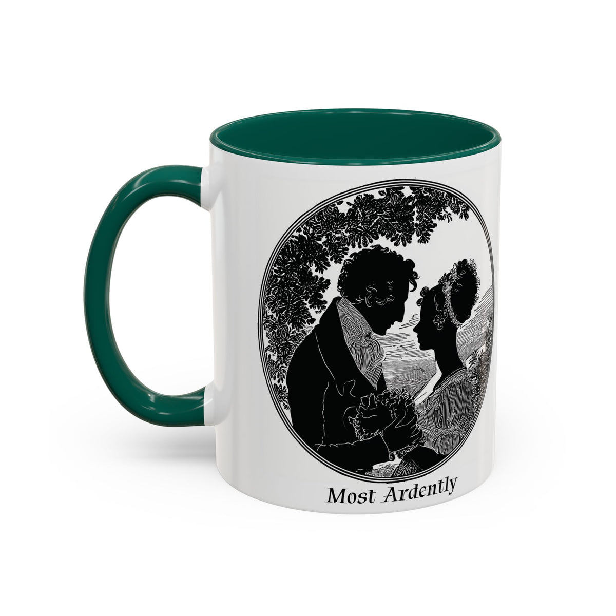 Regency Silhouette 'Most Ardently' Mug, Ceramic Coffee Mug | 11oz or 15oz