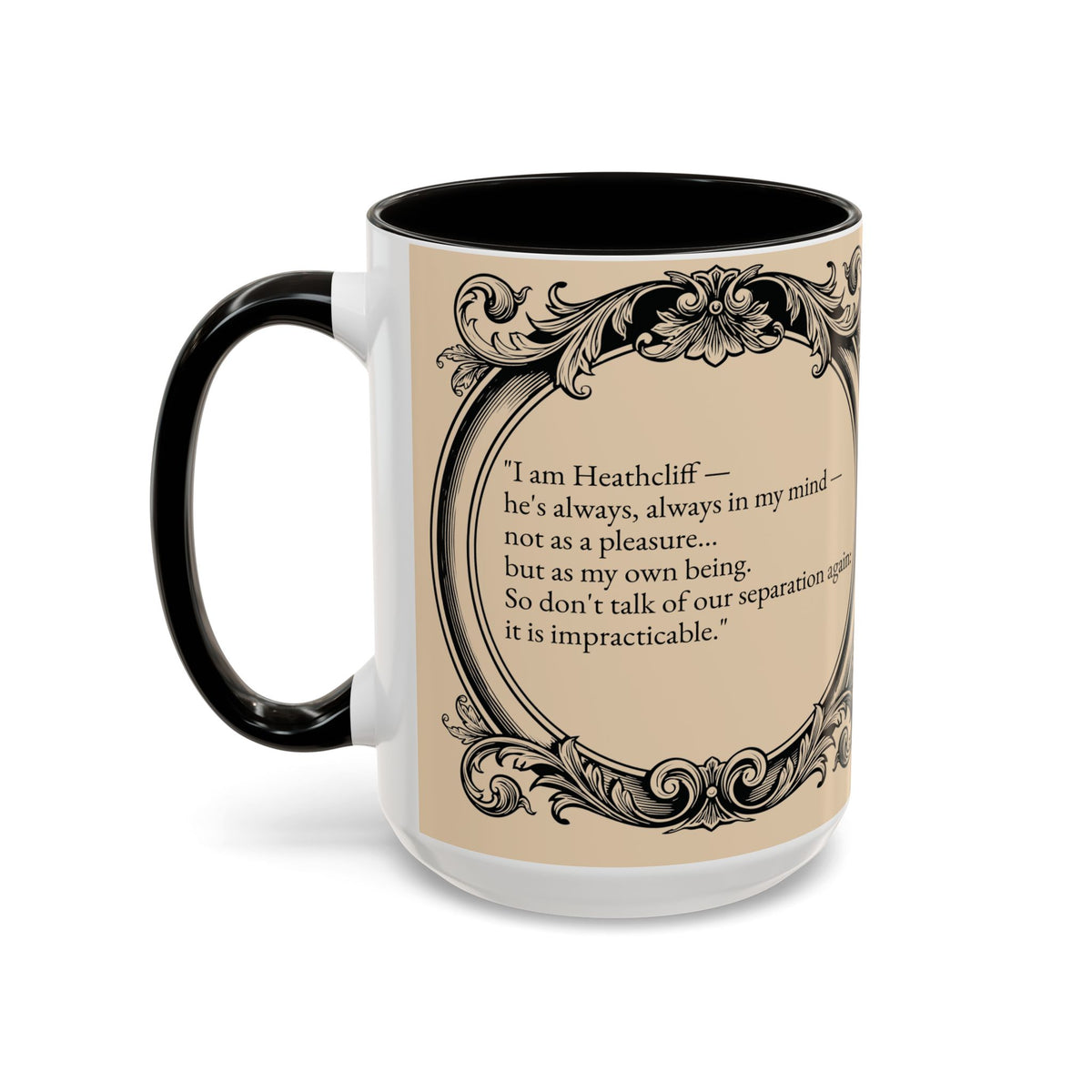 Wuthering Heights Literary Ceramic Mug — Classic Book Cover Coffee Cup (11oz/15oz)