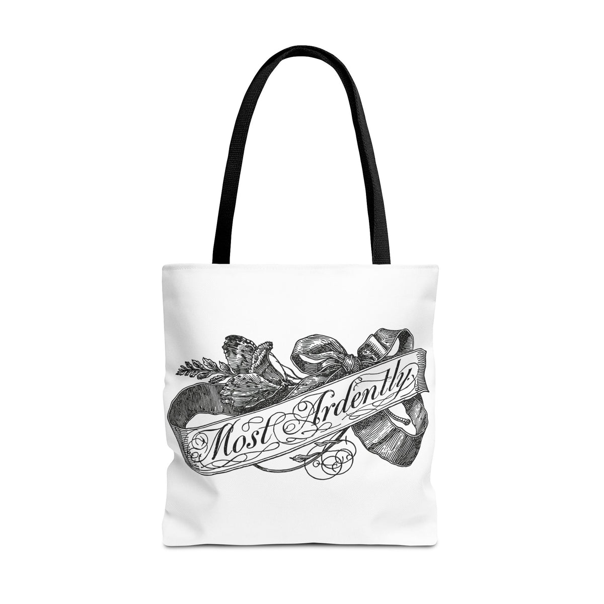 Regency Ribbon Banner Tote — Most Ardently