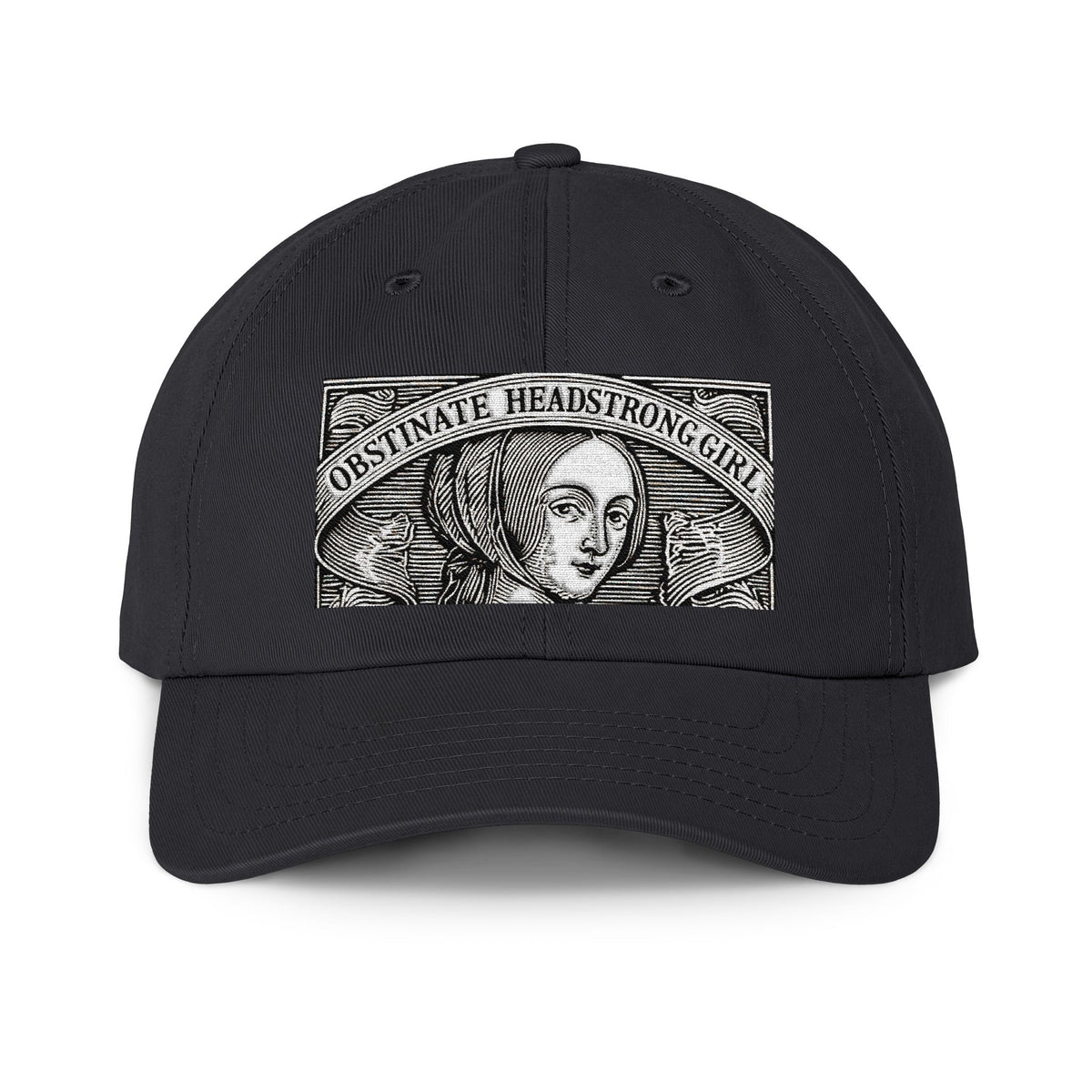 Headstrong Obstinate Girl  — Jane Austin's  Embroidered cap