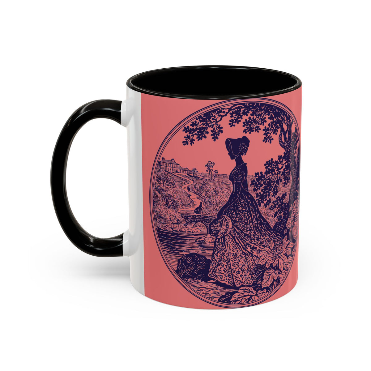 Barely Tolerable Vintage Portrait Mug — Funny Retro Coffee Cup (11oz/15oz)