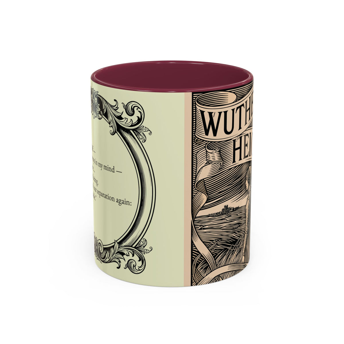 Wuthering Heights Literary Ceramic Mug — Classic Book Cover Coffee Cup (11oz/15oz)
