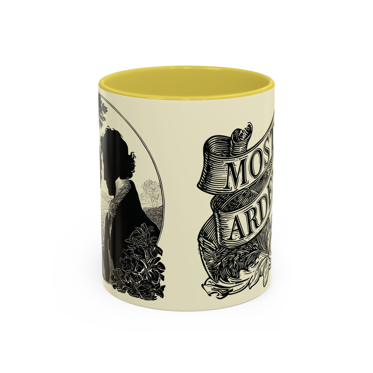 Most Ardently Floral Coffee Mug — Vintage Romantic Quote Mug (11oz & 15oz)
