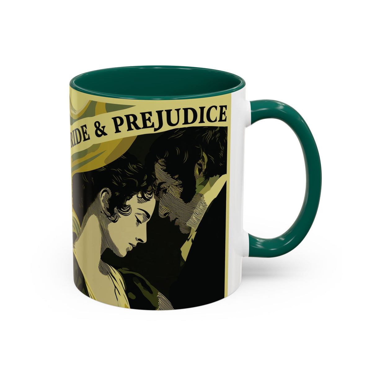 Pride & Prejudice Ceramic Mug – Jane Austen Vintage Romance Coffee Cup
