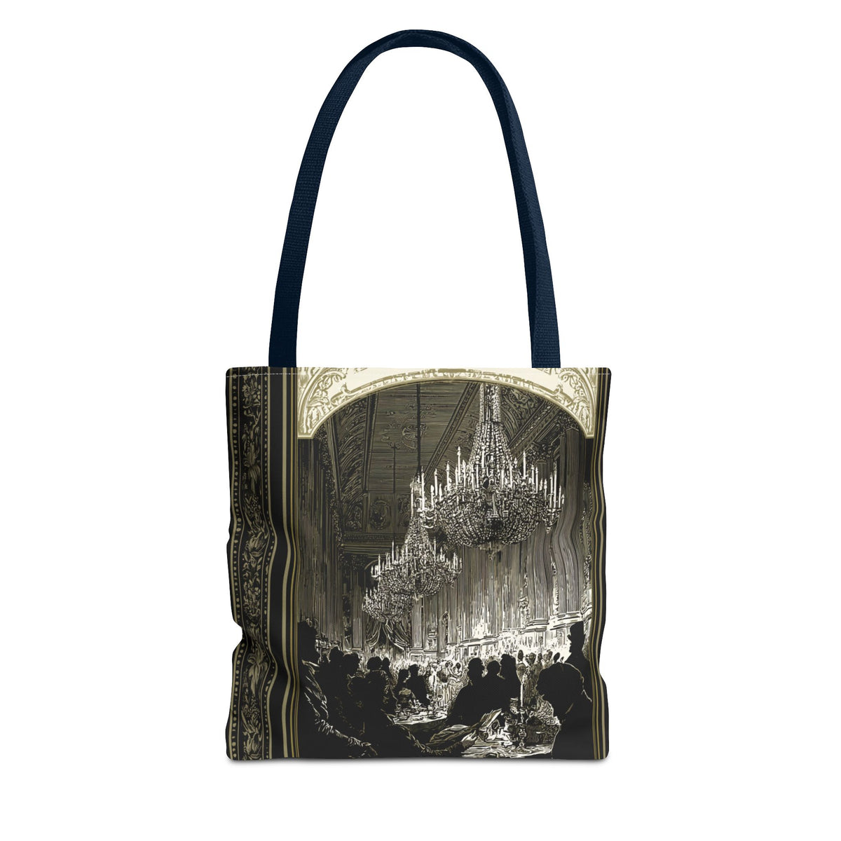 Regency Ballroom Chandelier Tote Bag | Vintage Ballroom Scene