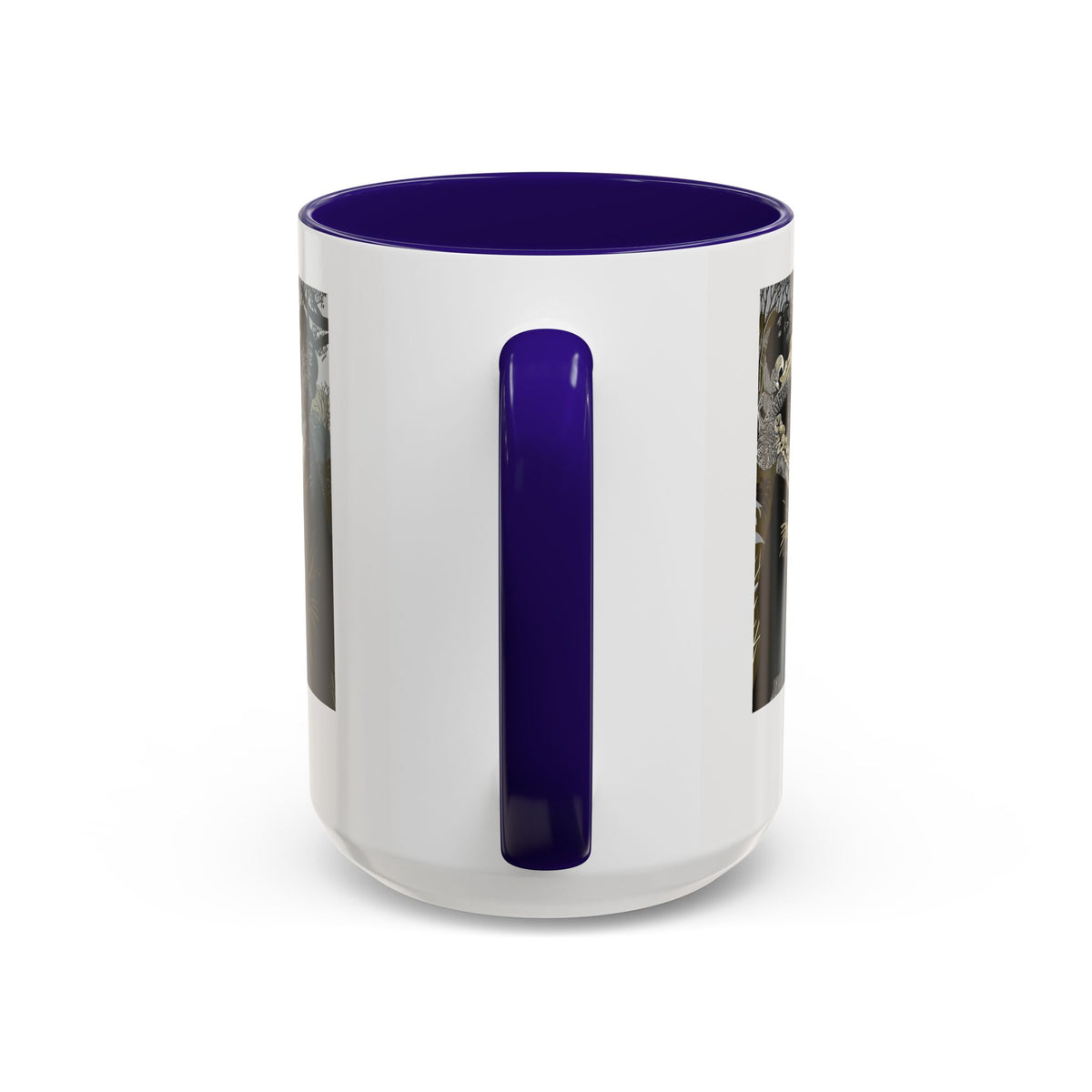 'Strolling Pemberley' Ceramic Coffee Cup — Vintage Regency Silhouette Mug